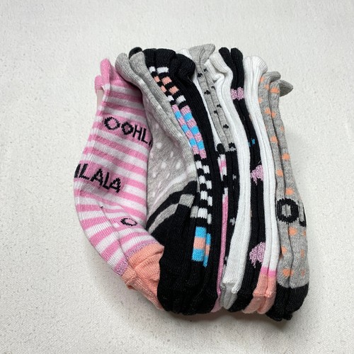 Xhilaration Womens Low Cut Socks sz 4 - 10 Multicolor Striped 10 Pairs NEW - Picture 15 of 24
