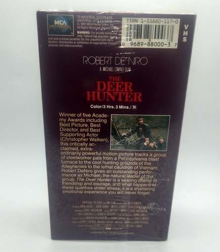 The Deer Hunter (VHS, 1997) Factory Sealed New. Two VHS in SEAL. - Picture 2 of 5