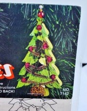 Walco CHRISTMAS TREE Tree-Dees Vintage Sequin Bead Christmas Ornament Craft Kit