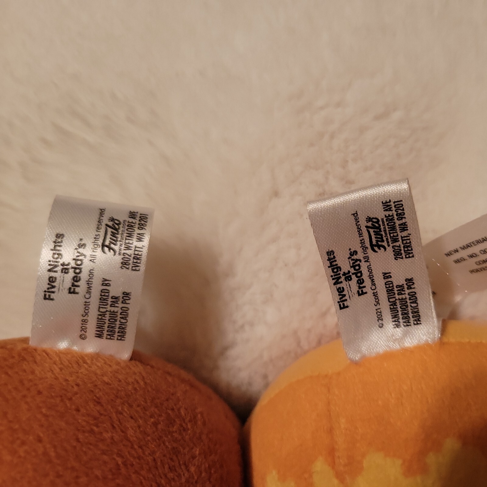FNAF pizza simulator rockstar plush By Funko & JACK O CHICA Curse Of Dreadbear