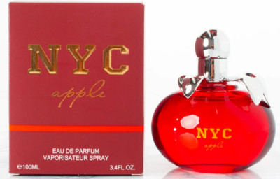 NYC Apple Red Perfume For Women 3.4 fl. oz. By EBC Fragrances Spray Bottle
