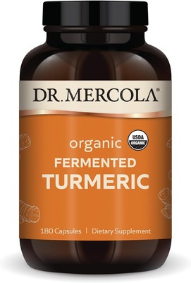 Dr. Mercola Organic Fermented Turmeric, 90 Servings (180 Capsules), Dietary Supp