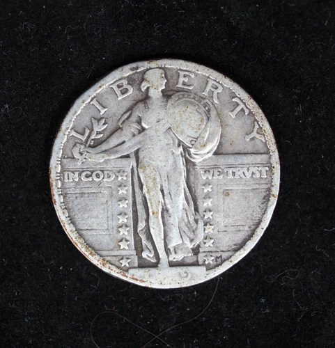 1919  Standing Liberty silver Quarter Dollar  25C