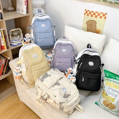 New Teens Waterproof School Bag Backpack Duck College Travel Casual Bag for kids