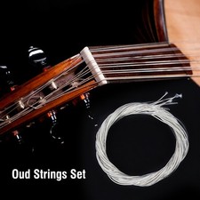 Clear Nylon Silver Plated Copper Alloy Oud Strings Set Replacement Accessory 