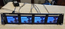 MARSHALL ELECTRONICS  V-R44P  4 DISPLAY VIDEO MONITOR W/ POWER SUPPLY TESTED