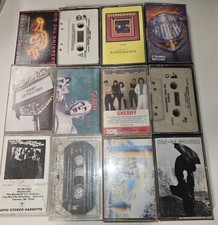 Lot Of 12 Vintage Rock And Roll Cassettes. Decent Condition, Random Artists