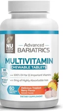 Advanced Bariatrics Multivitamin Chewables - Tropical Berry 60 Tab. exp. 09/27