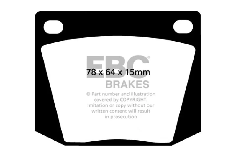 EBC Greenstuff Front Brake Pads for AC Cobra 4.7 63-69 Foto 2 de 4