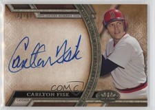 2015 Topps Tier One Acclaimed Auto 42/50 Carlton Fisk #AA-CFK Auto HOF 4f5