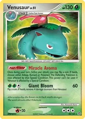 Venusaur 20/132 - Pokemon Secret Wonders Card LP