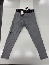 Under Armour Boys ColdGear Compression Leggings Gray Size YS New With Tags