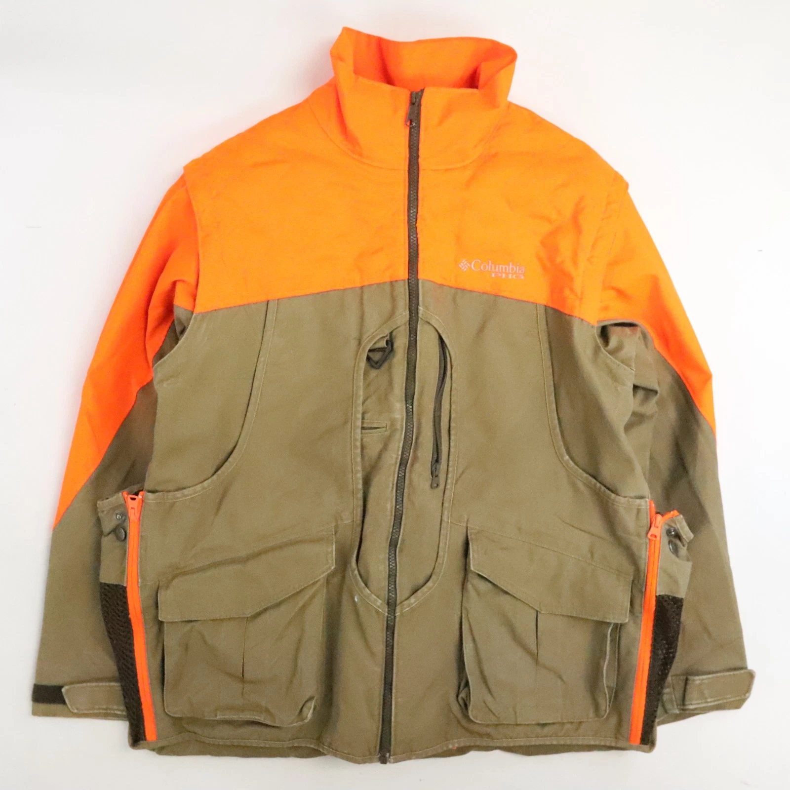 Columbia Utility Hunting Fishing Jacket Size Medium Fleece Lined