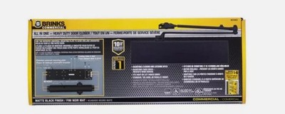 Brinks Commercial Matte Black Metal Hydraulic Adjustable Door Closer Grade 1