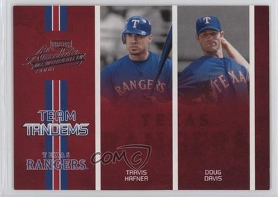 2005 Playoff Absolute Memorabilia Team Tandems Travis Hafner Doug Davis 12zm