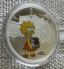 2019 Perth Mint LISA Simpson Colorized Proof 1 Oz. .999 Silver Coin Box COA