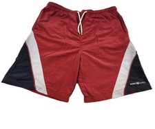 Henri Lloyd Swim Shorts Mens Medium Red Colourblock Lined