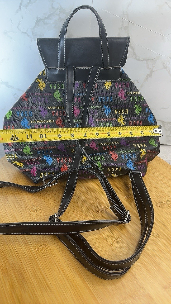 U.S. POLO ASSN Backpack Purse Black Pink Green blue Yellow Red image 8