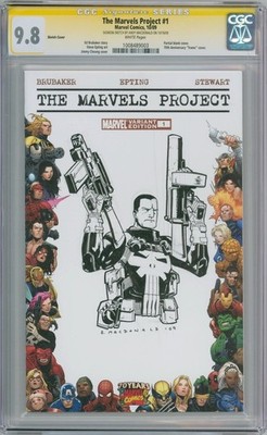 MARVELS PROJECT #1 BLANK CGC 9.8 SIGNATURE SERIES SIGNED PUNISHER SKETCH MARVEL