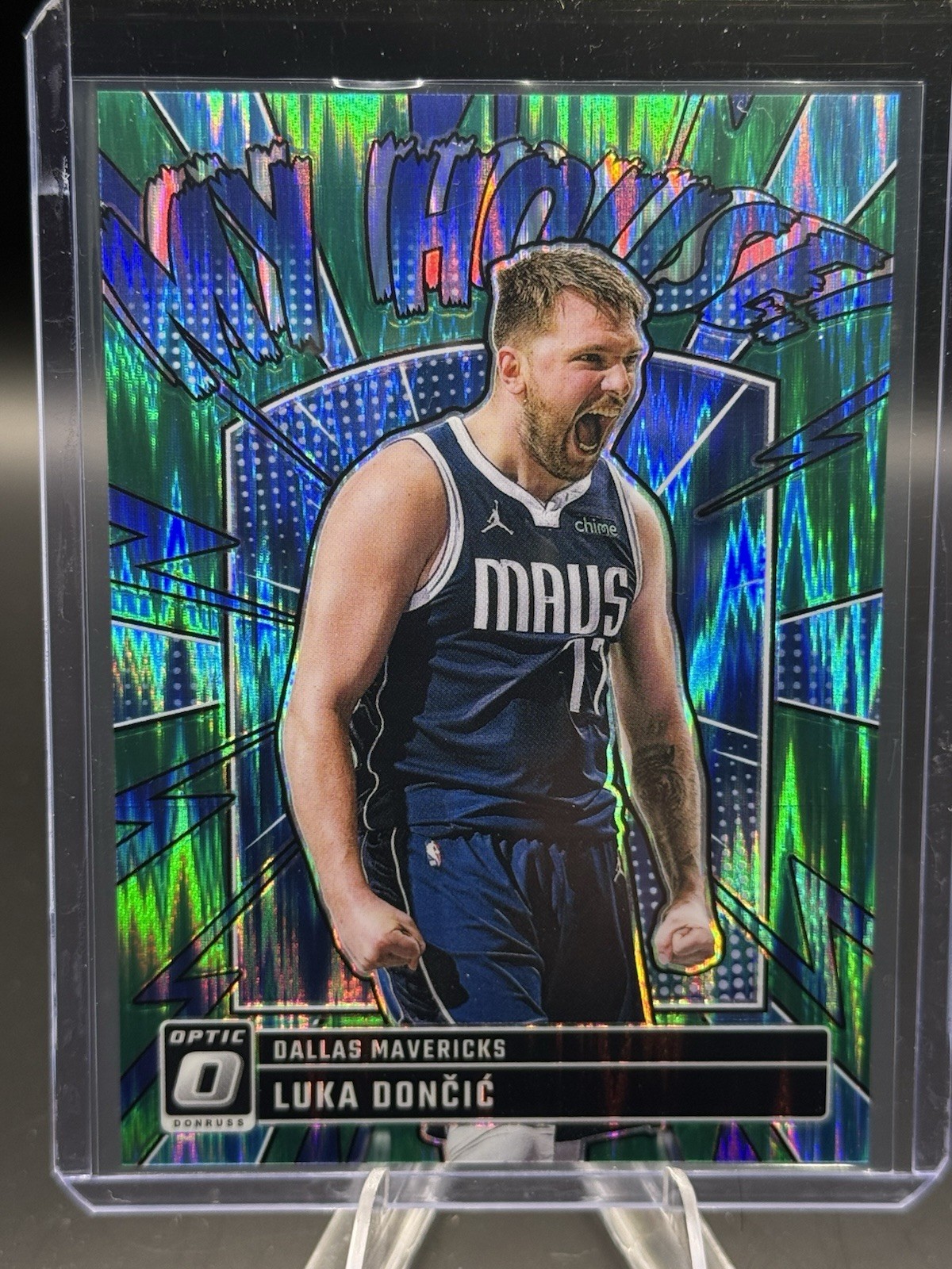 2024-25 Panini Donruss Optic My House Luka Doncic #14 Green Shock /149