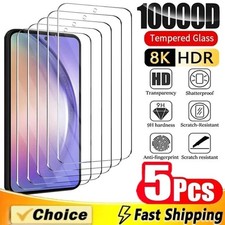 5Pcs Tempered Glass for Samsung Galaxy A55 A54 A35 A15 A14 A13 Screen Protector