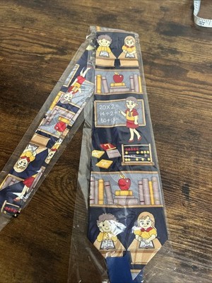 NEW! School Tie teacher Education Teaching Necktie Fratello 3.75  55 