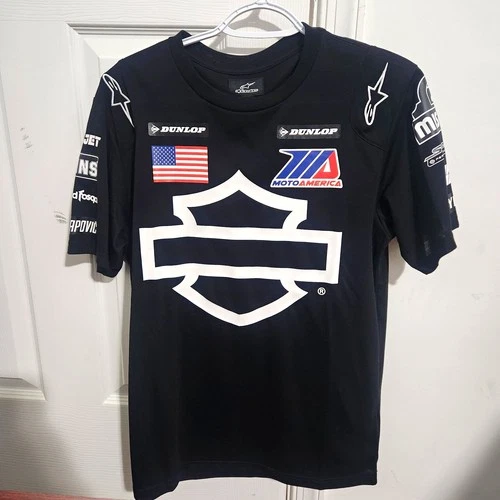 H-D Factory Race Team Official Shirt Size Small Alpinestars - product listing photo