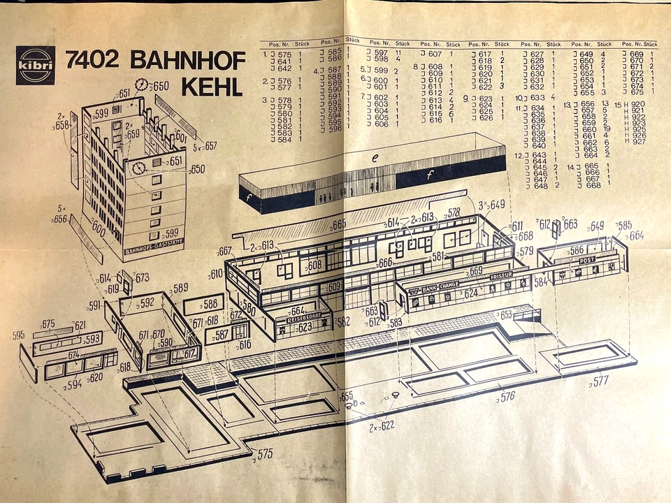 Kibri N Scale Station Kit B-7402 - Image 4 of 4