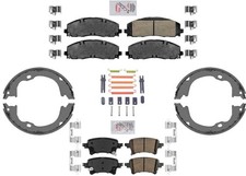Ameri Premium Ceramic Disc Brake Pads Hardware Parking for Jeep Gladiator 20-23