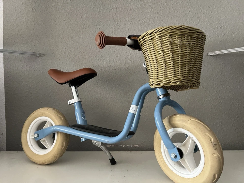 PUKY Retro classic Blue Laufrad LRM 8 Zoll ab 2 Jahren mit Körbchen - Bild 2 von 4