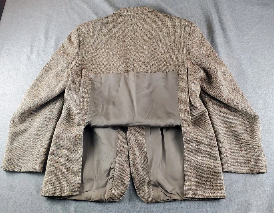 Vintge Donegal Tweed By Magee  Blazer Mens 46 R Beige Wool Ireland  - Image 4 of 4