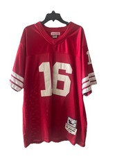 Mitchell & Ness San Francisco 49ers Joe Montana 1989 Red stiched NFL Jersey 52