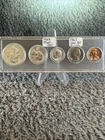1963 US Mint Uncirculated Set Franklin Half, Washington Quarter, Dime, Nickel, …