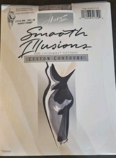 Hanes Smooth Illusions Body Contouring Pantyhose Sz AB Barely There New Vtg 1993