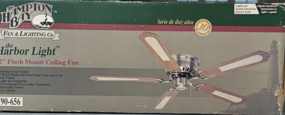HAMPTON BAY The Harbor Light 52" Flush Mount CEILING FAN 790-656. - Image 3 of 4