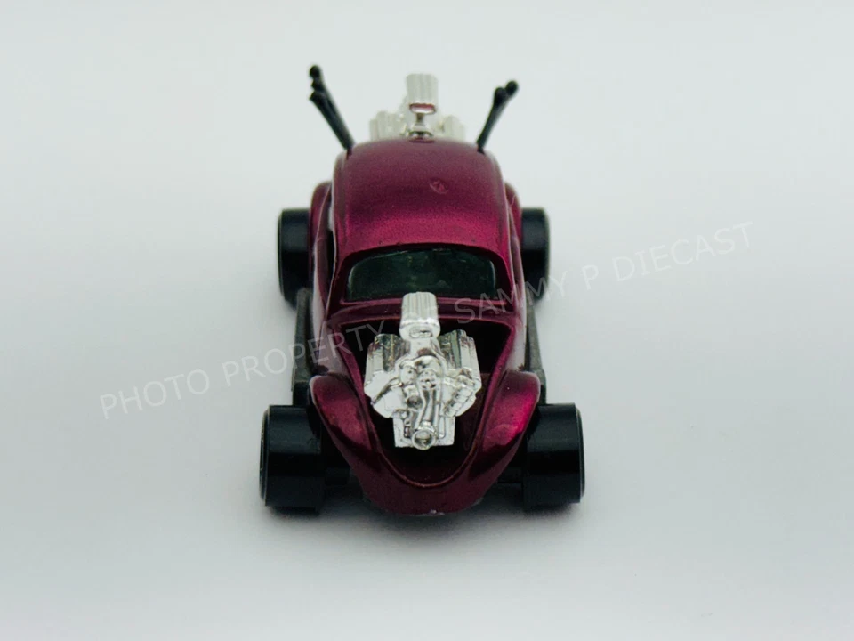 Johnny Lightning Topper Redline BUG BOMB Magenta ¡Muy Bonito!!! Foto 3 de 4