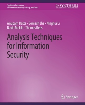Datta - Analysis Techniques for Information Security - New paperback o - X555z