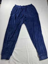 Juicy Couture Sleepwear Velour Jogger Size Small Blue Embellished