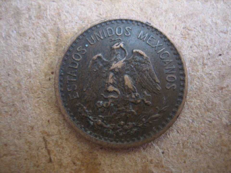1906 MEXICO   CENTAVO  Fine &  RARE  BRONZE Coin. - Image 2 of 2