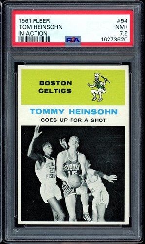 1961 Fleer Basketball 54 Tom Heinsohn IA PSA 7.5 prezzo ebay