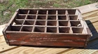 Coca-Cola Shabby Vintage Faded Red/White Wooden 24Bottle Soda Carrier Crate Box