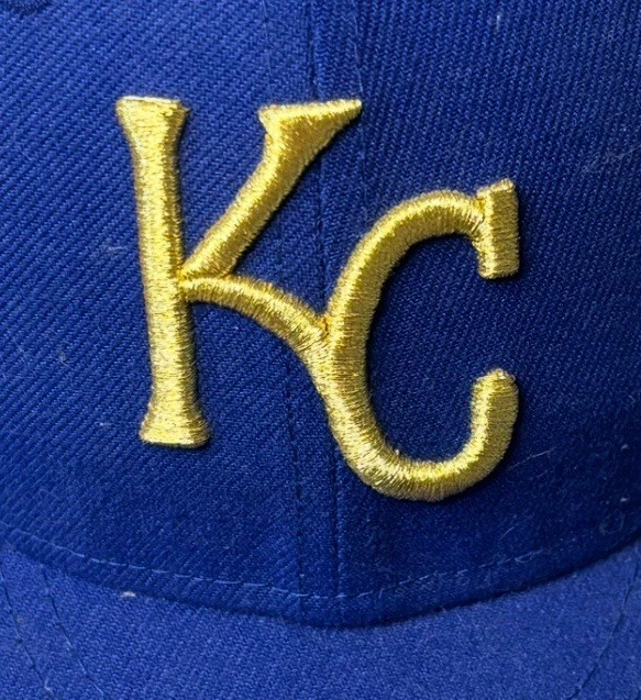Kansas City Royals - NEW ERA 59Fifty - Fitted Hat/Cap - Size 7 1/4 - Blue/Gold - Image 4 of 4