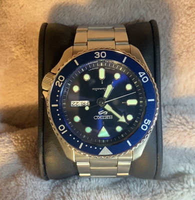 Seiko 5 Sports Automatic 42.5mm Blue Dial/Bezel SS Bracelet Day/Date