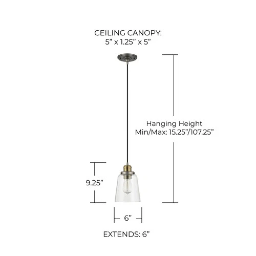 Capital Lighting 3718-135 6"W Mini Pendant - Picture 5 of 14
