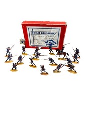 Kieler Zinnfiguren Kilia - Lot of 16 Prussian Tin Flat Soldiers W/ Original Box