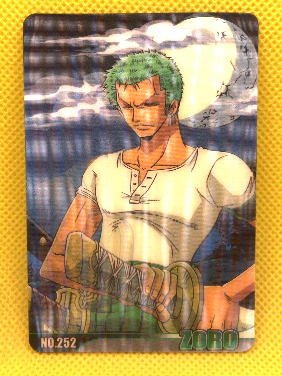 Zoro One Piece 3D Card 2005 BANDAI TCG Japan NO,252 F/S very rare