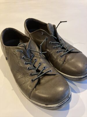 ANDREA CONTI size 38 Green leather sneakers comfort tennis