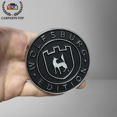 1x Metal Wolfsburg Edition Car Trunk Fender Emblem Badge Decal Sticker Chrome