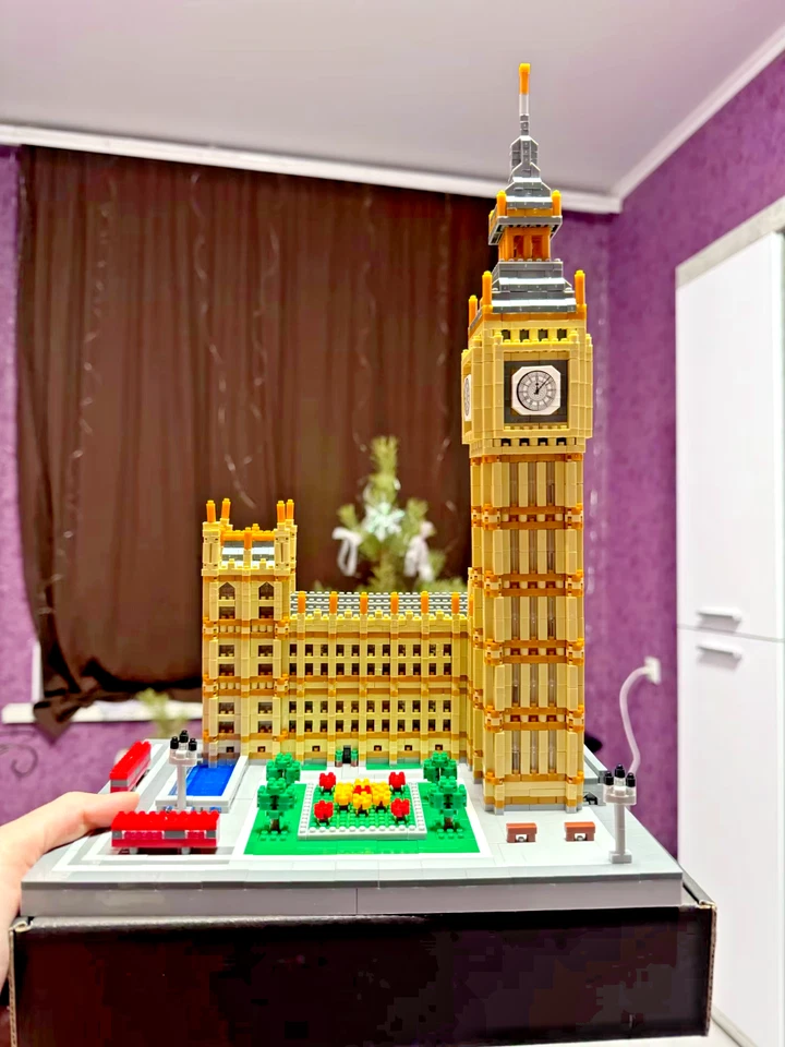 Juego de bloques de construcción London Big Ben 3466 piezas - rompecabezas 3D - con manual de papel Foto 3 de 4