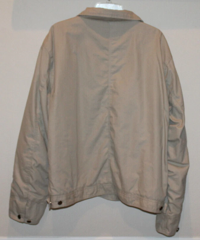 Rodders Alley beige full zip jacket men's Size XL Decon & Jones hot rod car auto - Image 4 of 4